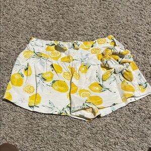 Lemon Print Shorts